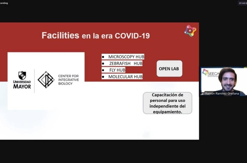 Coordinador de Microscopía del CIB expuso sobre el rol de los centros de equipamiento durante la pandemia