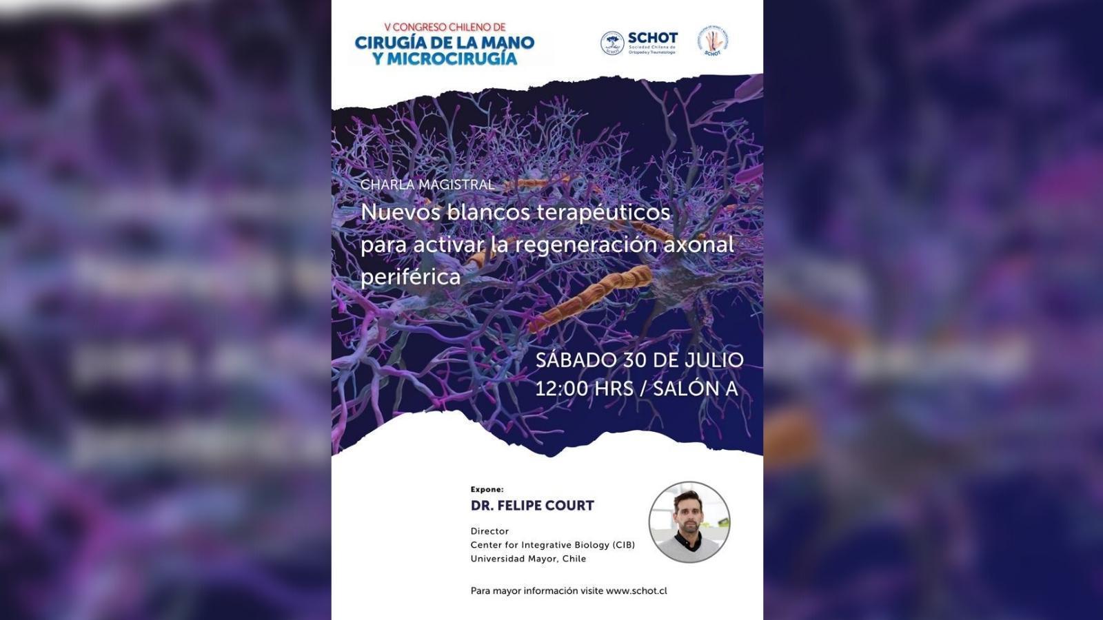 Investigador expondrá los avances de su trabajo para reparar daños al sistema nervioso